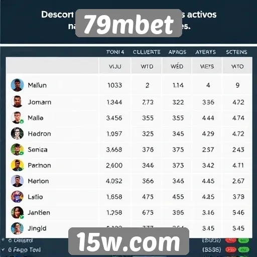 Estatísticas de jogadores ativos no 79mbet